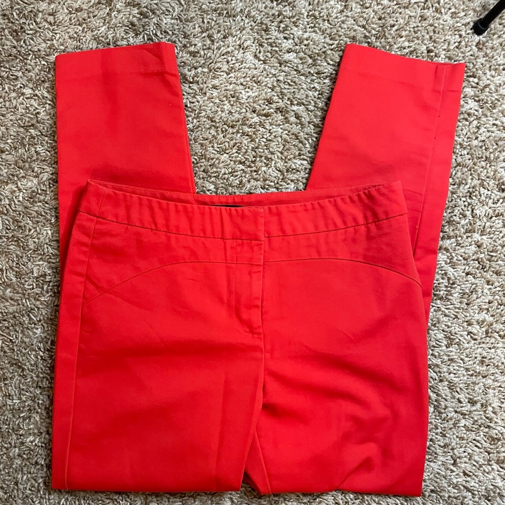 Forever 21 slim fit tapered red dress pants. Size small